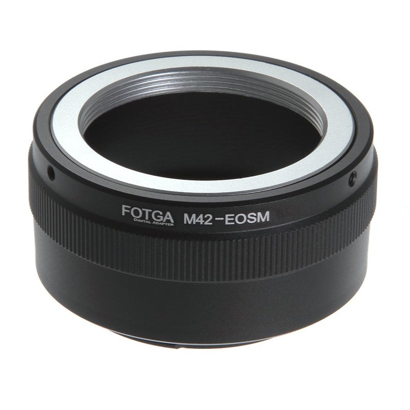 FocusFoto FOTGA Adapter Ring for M42 42mm Screw Mount Lens to Canon EOS EF-M Mount Mirrorless Camera Body M1 M2 M3 M5 M6 M10 M50 M100 - Image 1